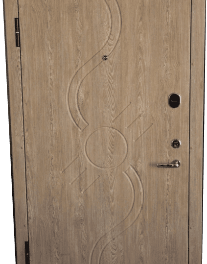 Siltinātas metāla durvis ar MDF apdari (iekšpuse/ārpuse)